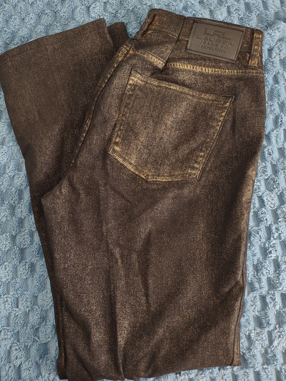 Lauren Ralph Lauren Women's Size 10 Metallic Black Jeans